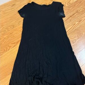 Black &  gray Short Sleeve Dress